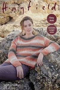 Sirdar Hayfield Spirit Grueso Patrón Tejido - Suéter Jersey Mujer - 8250 - Imagen 1 de 2