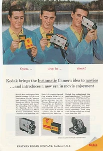Original 1965 Kodak Instamatic Movie Camera Magazine Ad  - Picture 1 of 1