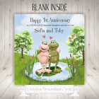 Toads Personalised Wedding Anniversary Card Sister Brother Daughter Son in Law