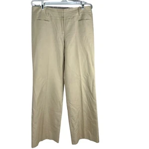 Ann Taylor Loft Womens Beige Silk & Cotton Blend Dress Pants Size 6 - Picture 1 of 6