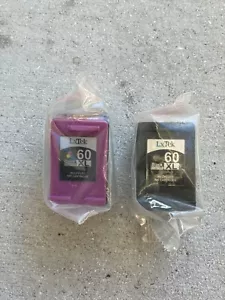 NEW (1) 60XL Black & (1) 60XL Color Inkjets Taped Sealed For HP - Picture 1 of 3