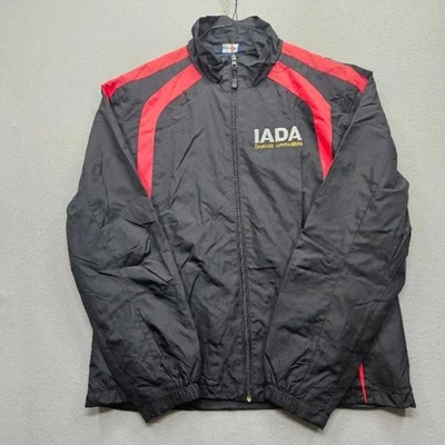 Sport-Tek IADA Damage Appraisers Men's Medium Black Red Full Zip Weather Jacket - Image 1 of 4