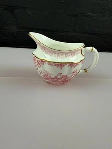 Jarra de leche/crema Royal Crown Derby Pink Aves 8 cm de alto XXIII 1960 - Imagen 1 de 6