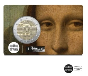 Coincard BU 2€ Euros Commémorative France 2025 ''Louvre - Joconde'' - Imagen 1 de 1