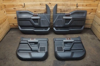 Set 4 Front Rear Door Trim Panel HC3Z2823943EA Ford F250 Super Duty 17-19 *Note* - Image 1 of 4
