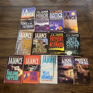 J.A. Jance lot of 13 different paperback books from the J.P. Beaumont Series - Picture 1 of 2