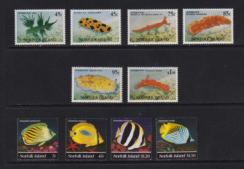 Isla Norfolk - Dos juegos de vida marina, MNH, gato. $21,60 Foto 1 de 1