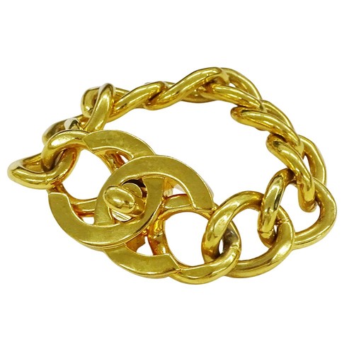 CHANEL Turnlock COCOmark 96A Bracciale Vintage GP P0037083