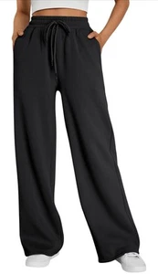 Women High Waisted Sweatpants Workout Active Joggers Pants Baggy Lounge Bottoms - Picture 1 of 4