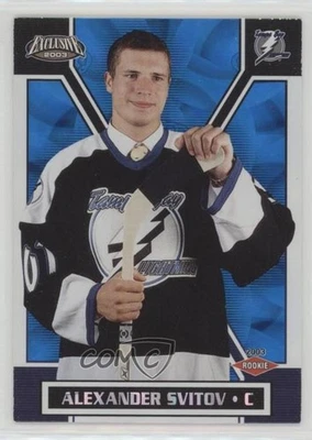 2002-03 Pacific Exclusive Blue /699 Alexander Svitov #200 Rookie RC - Image 1 of 2
