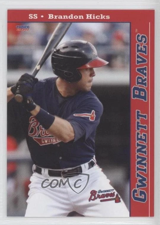 2011 Choice Gwinnett Braves Brandon Hicks #17 - Image 1 of 2