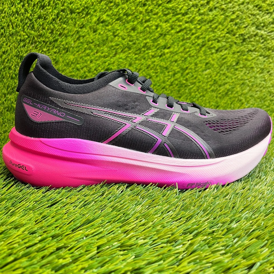 Asics Gel-Kayano 31 Mujer Talla 9 Negro Rosa Zapatos Atléticos para Correr Tenis Foto 1 de 4