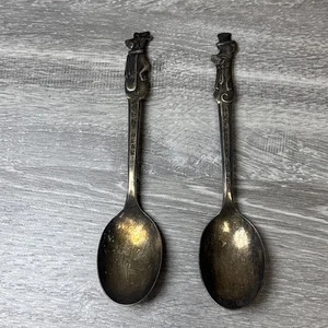 60er Jahre Yogi Bär & Huckleberry Hound Silber Teller Löffel Hanna Barbera Old Company - Bild 1 von 12