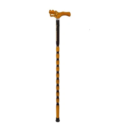 THY Collectibles Wooden Cane Walking Stick with Rubber Tip for Men and Women Er - Image 1 of 4