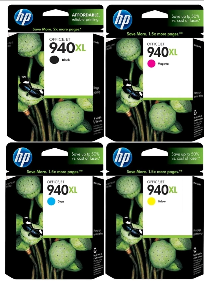Original HP 940XL Tintenpatrone 4er Pack für Officejet Pro 8000 8500 - Bild 1 von 1