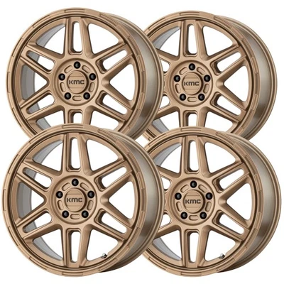 (Set of 4) KMC KM716 Nomad 17x8 5x110 +38mm Bronze Wheels Rims 17" Inch Foto 1 de 4