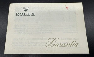 UN FOLLETO DE GARANTÍA ROLEX ORIGINAL VINTAGE 1971 SUBMARINER EN BLANCO GMT EXPLORER - Imagen 1 de 11