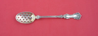 Pompadour by Whiting Sterling Silver Olive Spoon original GW 6" - Image 1 of 2