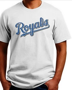 Kansas City Royals T-shirt. Ash, Khaki, White Yellow. Size: Small - XXL - Picture 1 of 5