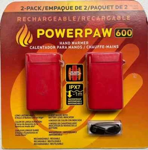 New POWERPAW Rechargeable Hand Warmer 2 Pack - Picture 1 of 11