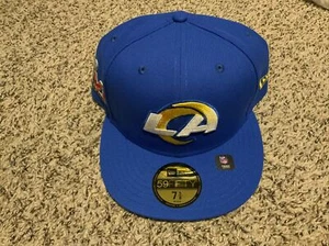 Los Angeles Rams 59Fifty New Era Super Bowl LVI Hat Blue Men’s Size: 7 5/8 - Picture 1 of 5