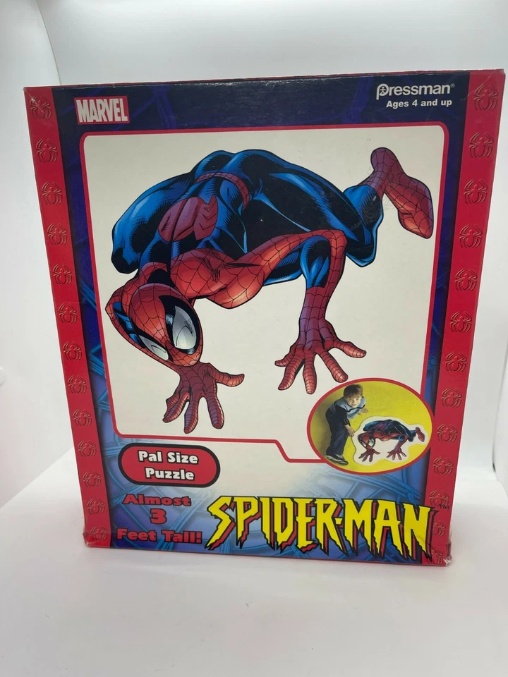 Quebra-cabeça Spiderman tamanho Pal Pressman # 4329 2,5 pés de altura Marvel - Imagem 1 de 1