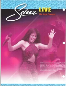 SELENA Rare VINTAGE 2001 PROMO TRADE AD Poster for Live CD MINT 8.5x11 USA - Picture 1 of 1