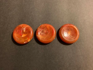 King's Court Replacement Checkers 3 Orange Board Game Parts Pieces - Picture 1 of 2