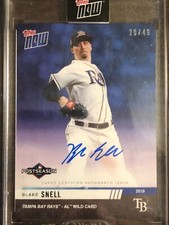 2019 Topps Now #PS-149B Blake Snell Tampa Bay Rays AUTO AUTOGRAPH 20/49