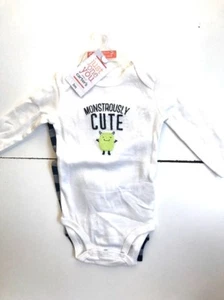 NWT CARTER'S HALLOWEEN MONSTROUSLY CUTE JUST ONE YOU OUTFIT SLEEPER 3M - Picture 1 of 1
