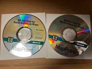 Microsoft MapPoint CD Set (2-Disc) - 60-day Trial for North American Maps, 2002 - Picture 1 of 2