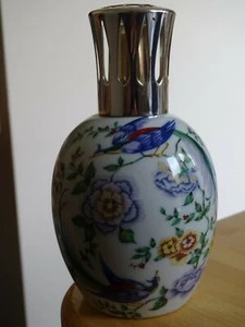 LAMPE BERGER ANCIENNE PORCELAINE LIMOGES oiseaux - Imagen 1 de 9