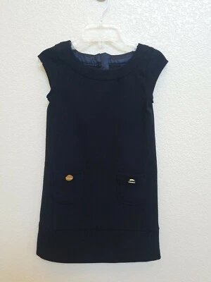 GAP KIDS - Vestido negro sin mangas con botones dorados - Talla M (8) Foto 1 de 3