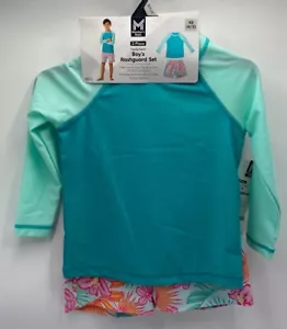 Member's Mark Boys Family Swim 2 Piece Rashguard Set Multiple Sizes Laguna Lilly - Picture 1 of 16