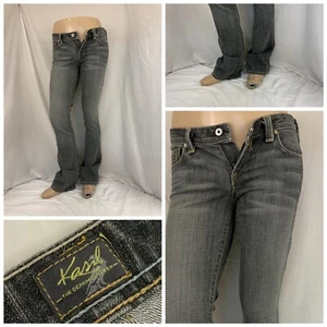 Kasil Jeans Sz 29 Gray Cotton Stretch Straight Leg Made USA YGI S1-88 - Picture 1 of 12