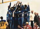 Miracle on Ice 1980 USA Hockey Team Lake placid médaille d'or podium célébration de
