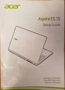 Acer Aspire E15 15.6'' 500GB HD Graphic 5500 DVD 4GB DDR3 L Diamond Black Laptop - Picture 1 of 3