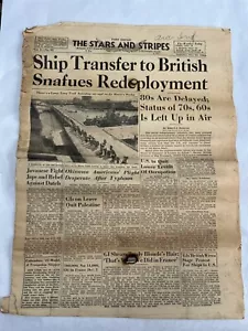 The Stars and Stripes WWII Newspaper Paris Edition October 13, 1945 - Picture 1 of 1