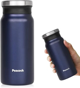Portable 14Oz Coffee Thermos Travel Coffee Tumbler Stainless Steel Insulated Vac - Picture 1 of 9