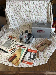 Vintage Porter Cable Electric Hand Saw Model 152 With Case Extra Blades Manual - Picture 1 of 13