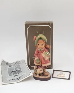 Figurina Anri Italia Consegna Speciale Firmata Legno Intagliato A Mano Sarah Key 1984 - Foto 1 di 12