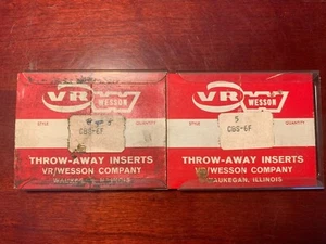 VR Wesson CBS-6F Lathe Indexable Carbide Inserts Mill Tools - Qty: 10 - Imagen 1 de 4