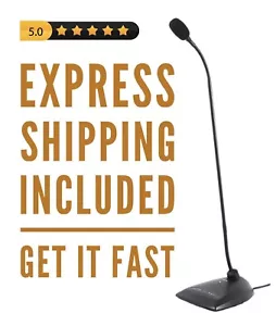 Shure MX418D/C Gooseneck Microphone - Pro Audio Conference Mic with MUTE Switch - Picture 1 of 4