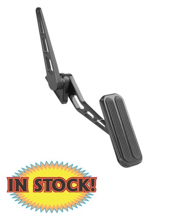 Pedal acelerador Lokar XBFG-6012 XL aluminio con inserciones de goma - negro Foto 1 de 3