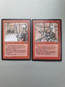 Veteran's Voice x2, MTG Alliances (1996) Common Red Enchantment NM+ - Picture 1 of 2