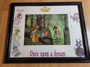 DISNEY Sleeping Beauty WOODLAND DANCE Print 11x14 Custom HD Matte w/Frame 13x16