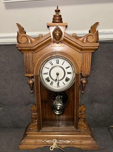 Antique Gilbert Clock Company Enterprise Model Mantel Shelf Clock 23” Tall - Picture 1 of 16