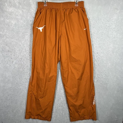 A1 Vintage Nike Fit Storm Team Texas Longhorns Pants Adult XL Orange Windbreaker Cover