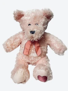 Animal Adventure Pink Shaggy Bear Heart On On Foot Stuffed Animal Teddy 16” - Picture 1 of 5
