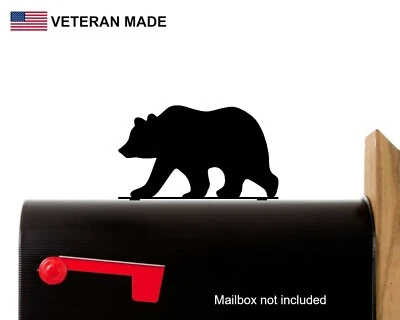 Bear Mailbox Topper, Decorative Bear Mailbox Top Sign,  - Image 1 of 3